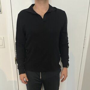 Todd Snyder sz L Black Longsleeve Polo